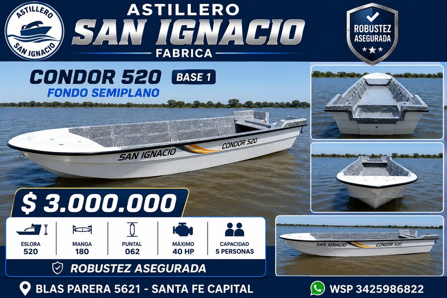 LANCHA TRACKE CONDOR 520 BASE 1
