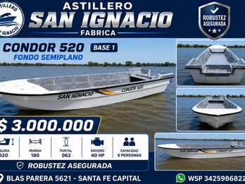 LANCHA TRACKE CONDOR 520 BASE 1