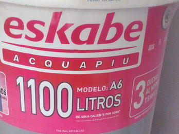 Termotanque Eskabe Acquapiu A6 1100 Lts Alta Recuperacion Nuevo En Caja