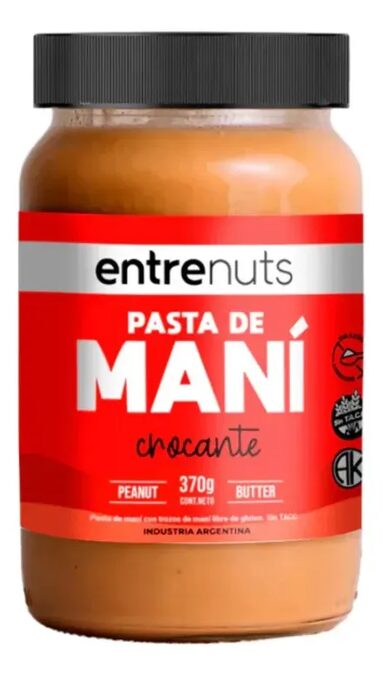 Pasta de maní crocante Entrenuts x 370 g
