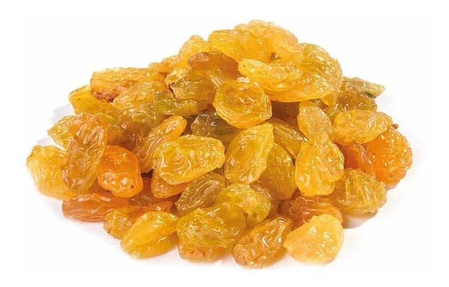 Pasas de uva sin semilla rubias