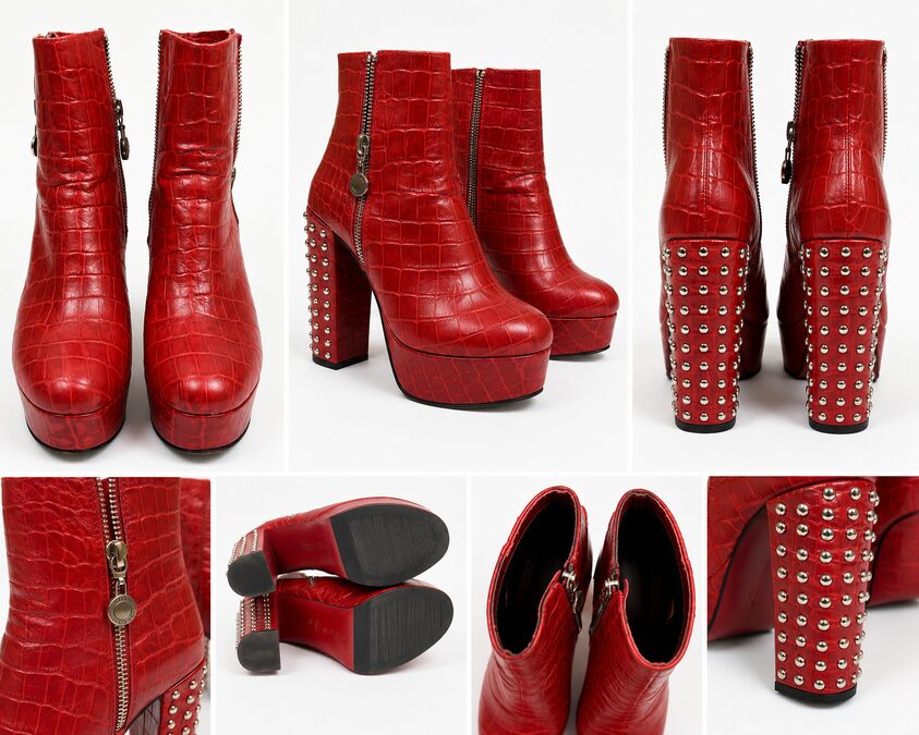 Botas rojas Saverio Di Ricci nro 38
