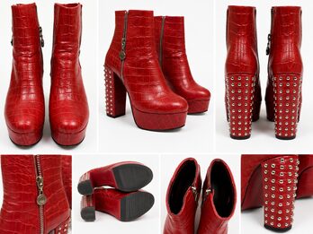 Botas rojas Saverio Di Ricci nro 38