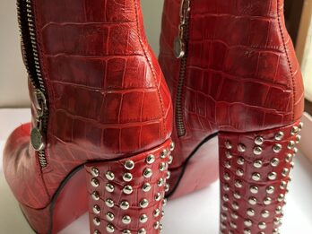 Botas rojas Saverio Di Ricci nro 38