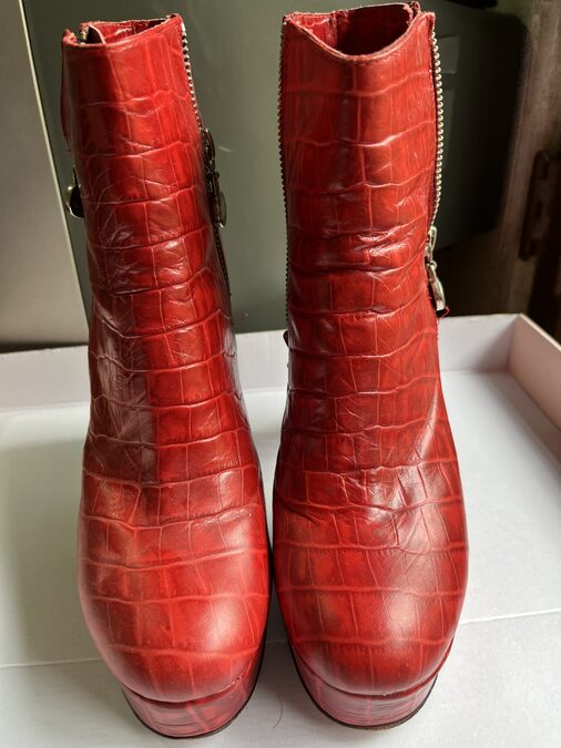 Botas rojas Saverio Di Ricci nro 38