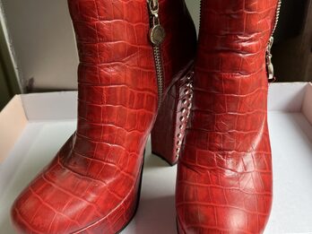 Botas rojas Saverio Di Ricci nro 38