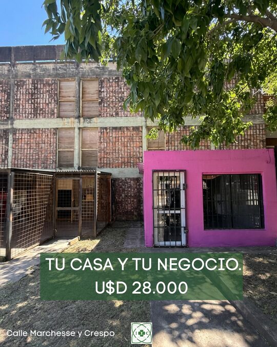 Depto 3 dormitorios + Local Comercial al frente, Calle Marchesse y Crespo