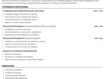 Busco empleo