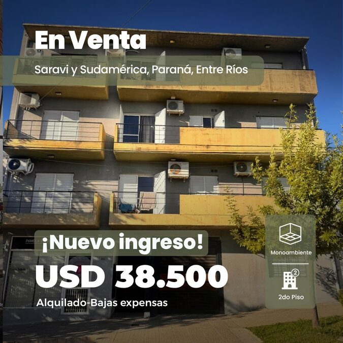 Monoambiente Zona Santa Teresita