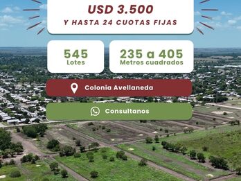 LOTES EN VENTA - FACTIBILIDAD APROBAD - ENTREGA DE 2.000 USD Y 24 CUOTAS FIJAS