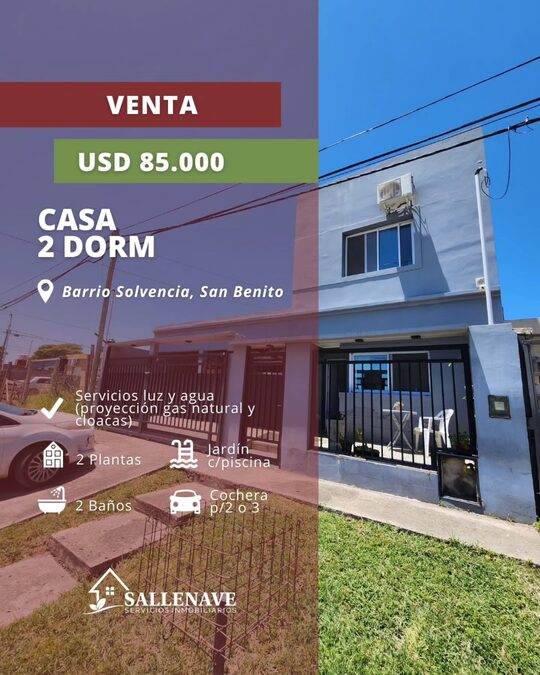 VENDO/PERMUTO CASA 2 DOR + 2 COCHERAS + FONDO Y PISCINA