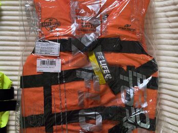 Chaleco salvavidas LIFE SAFE Pro Tork 40-140 kg, color Amarillo/Naranja - Talla única