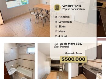 ALQUILO DTO SEMI-AMOBLADO 1 DORMITORIO