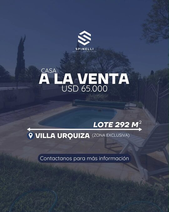 CASA QUINTA EN VENTA | VILLA URQUIZA