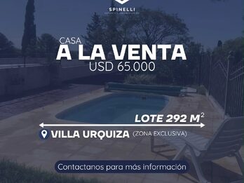 CASA QUINTA EN VENTA | VILLA URQUIZA