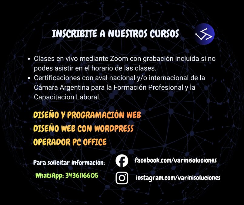 ¡Inscribite hoy! Cursos online con validez nacional