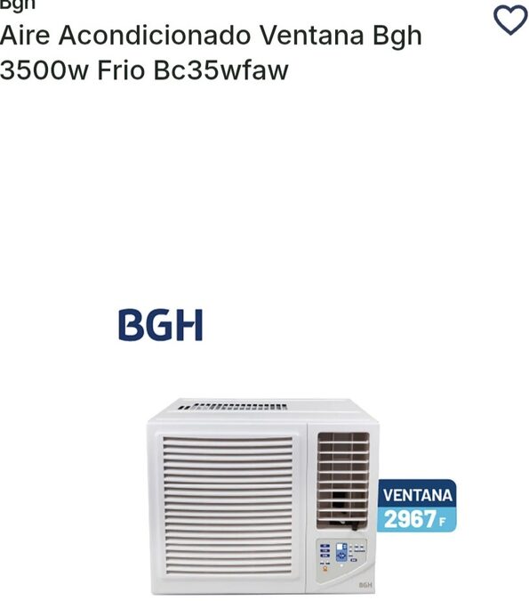 Vendo aire ventana BGH