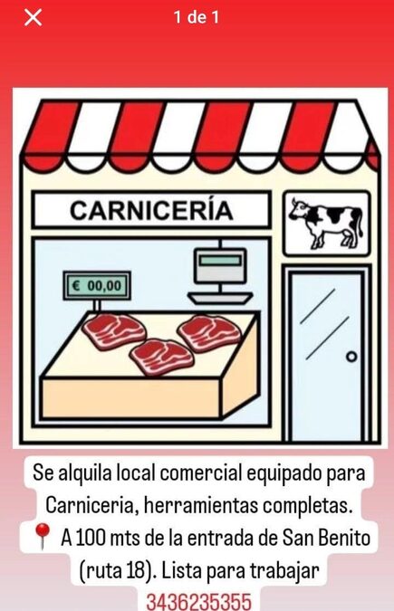 Carnicería lista para trabajar ✅️