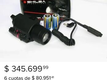 Mira laser con linterna