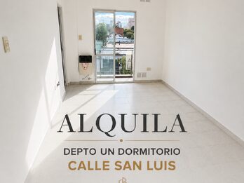 Alquiler departamento 1 dormitorio calle San Luis