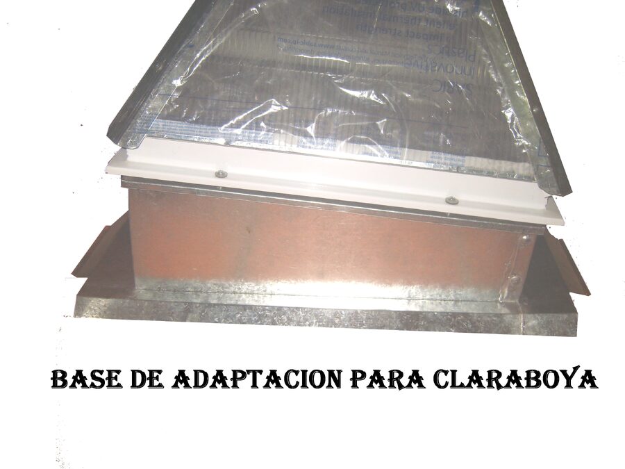 Claraboya con extractor eolico
