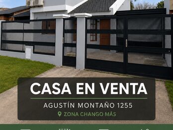 🏡 Casa 3 dorm | Quincho | Cochera x3 | Zona Chango Más – U$D 118.000 APTA CRÉDITO