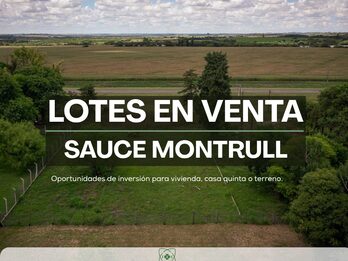 LOTES EN VENTA - SAUCE MONTRULL