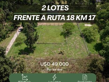 LOTES EN VENTA - SAUCE MONTRULL