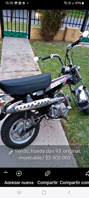 Honda dax 1993, st70 japonesa