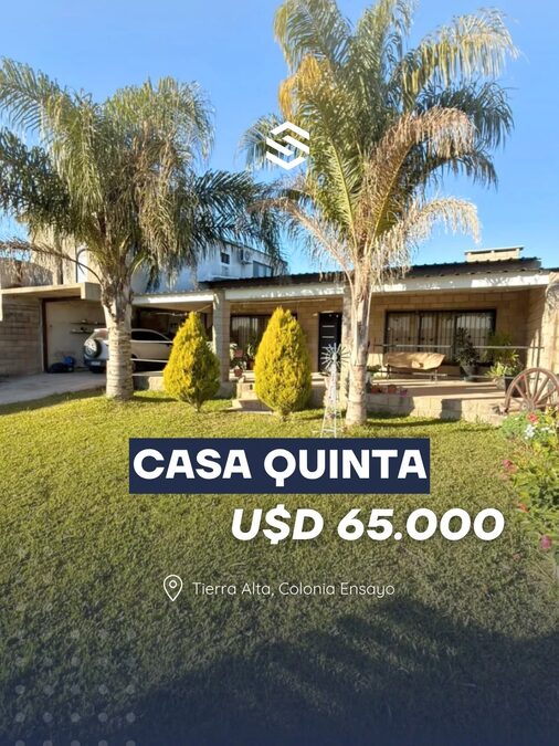CASA QUINTA EN VENTA | TIERRA ALTA – COLONIA ENSAYO