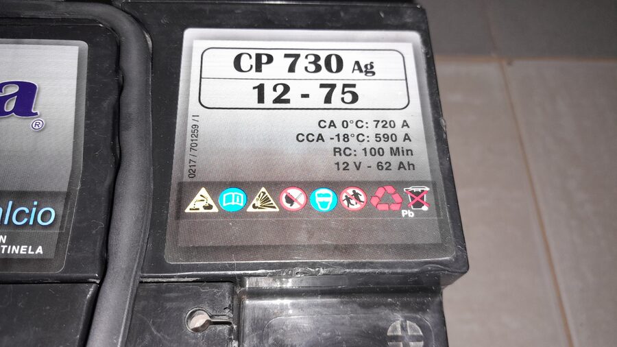 Vendo batería usada en buen estado  de 12 75 amp