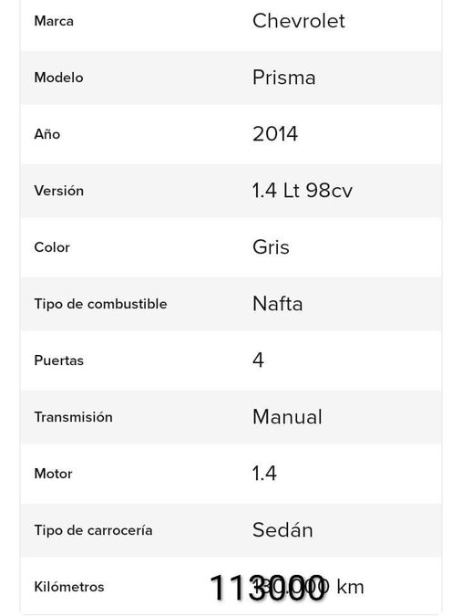 vendo Prisma 2014 en excelente estado