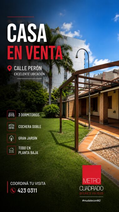 Vendemos excelente casa sobre calle Peron