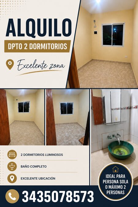 Alquilo Departamento interno 2 dor