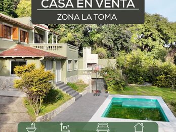 🏡 Casa 4 dorm | Piscina | 1.033 m² – Zona La Toma