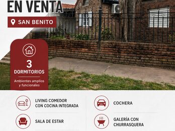 CASA EN VENTA 3 DORM SAN BENITO PARANA