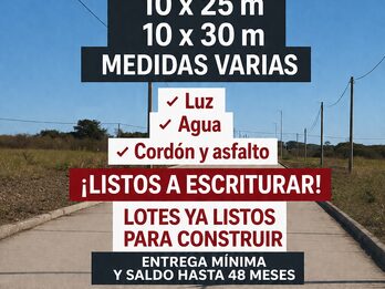LOTES EN PROMOCION PARANA Y ALREDEDORES