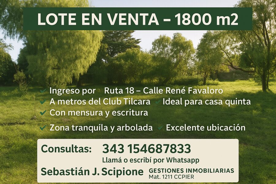 LOTES EN PROMOCION PARANA Y ALREDEDORES