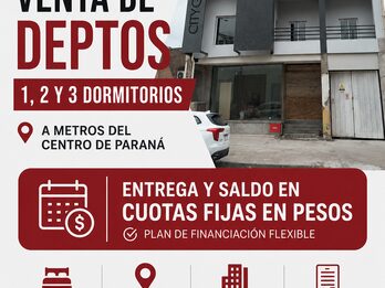 DPTOS 1 2 Y 3 DORM COMPLEJO CERRADO MUEVOS EN PARANA ZONA CENTRO
