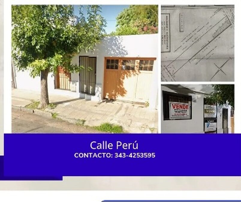 VENDO CALLE PERU
