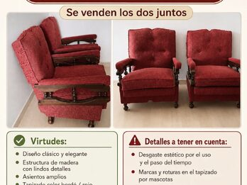 Vendo dos sillones a restaurar