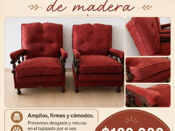 Vendo dos sillones a restaurar