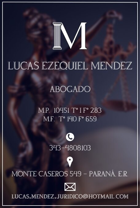 Abogado Lucas Ezequiel Mendez