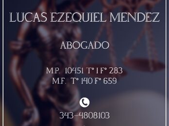 Abogado Lucas Ezequiel Mendez