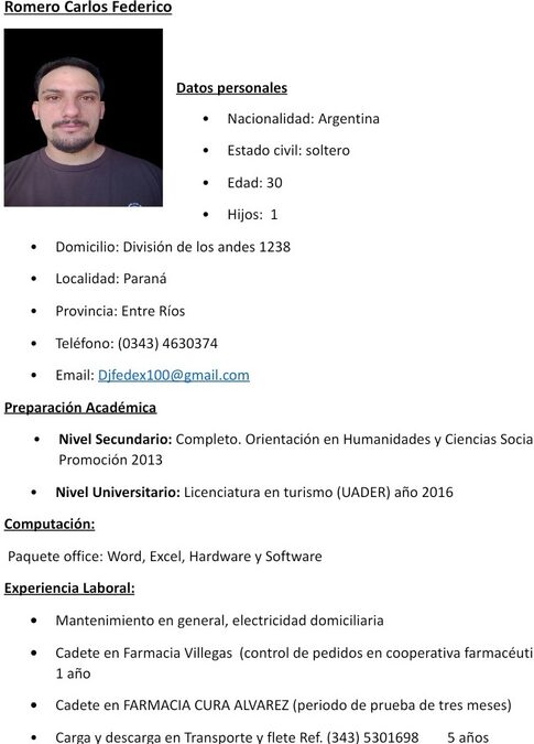 Busco trabajo