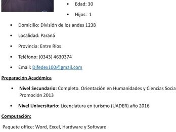 Busco trabajo