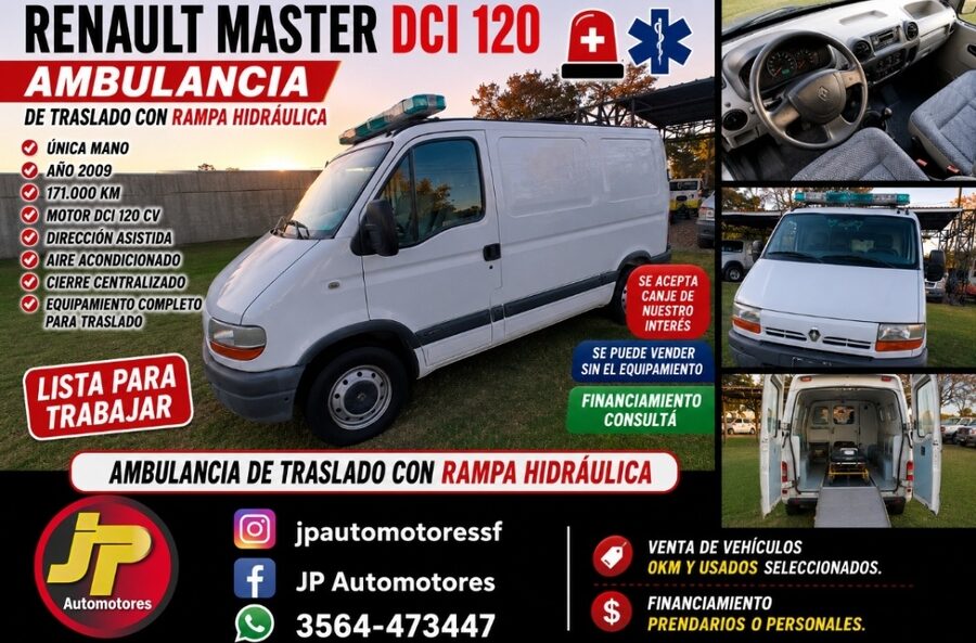 RENAULT MASTER DCI 120 CORTO "AMBULANCIA DE TRASLADO"