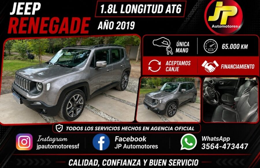 JEEP RENEGADE 1.8L LONGITUDE AT6