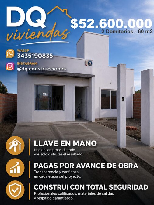 TENES TU CREDITO IAPV?  NOSOTROS CONSTRUIMOS TU VIVIENDA!