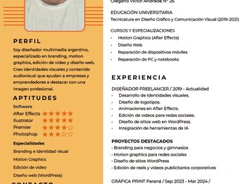 DISEÑADOR GRÁFICO • EDITOR DE VIDEO • MOTION GRAPHICS